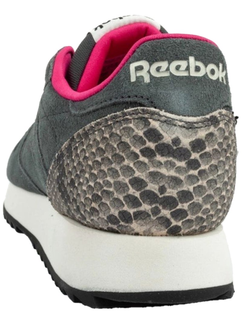 Reebok - Baskets style Peau de serpent CLASSIC RIPPLE Gris Rose - Kiabi
