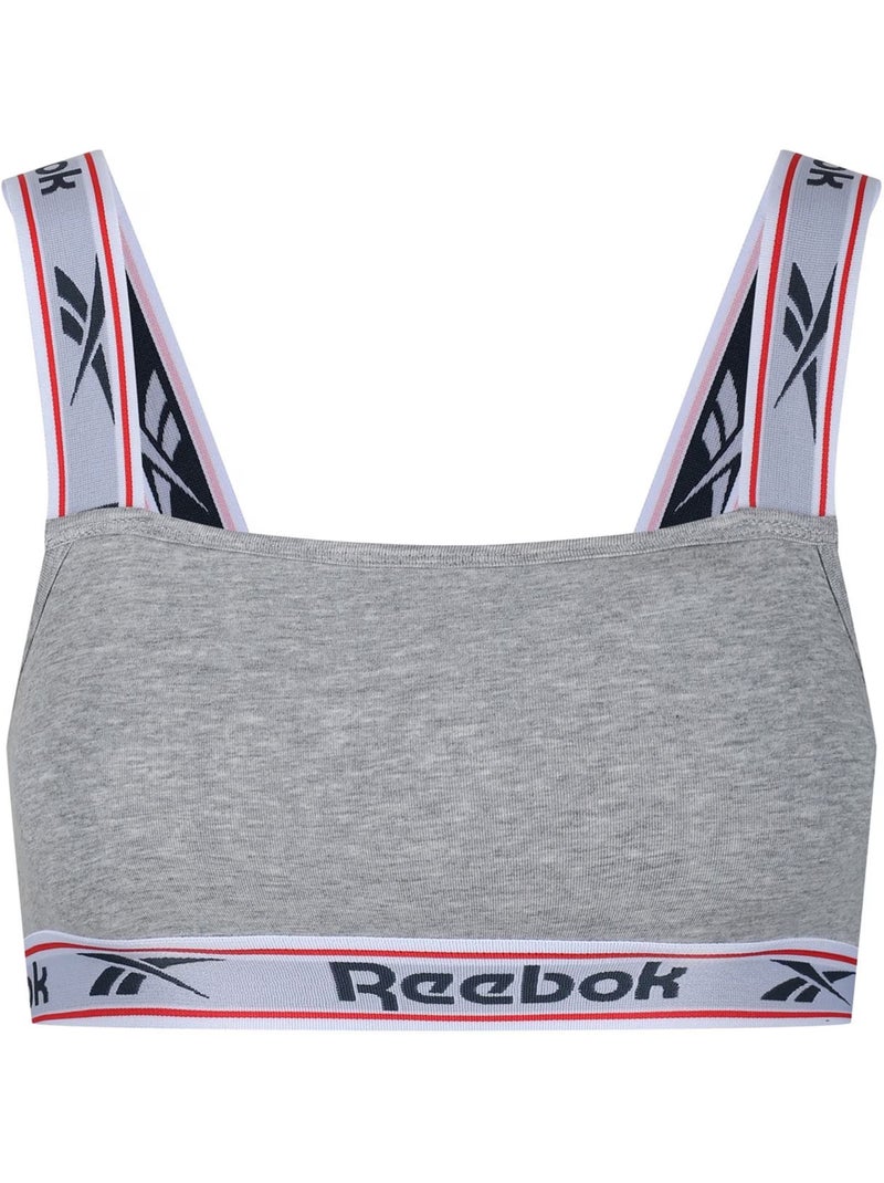 Reebok - Brassière de sport KRYSTAL Gris chiné - Kiabi