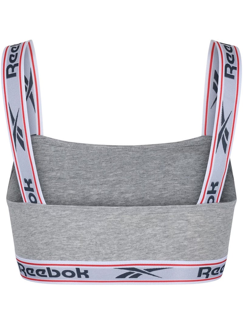 Reebok - Brassière de sport KRYSTAL Gris chiné - Kiabi