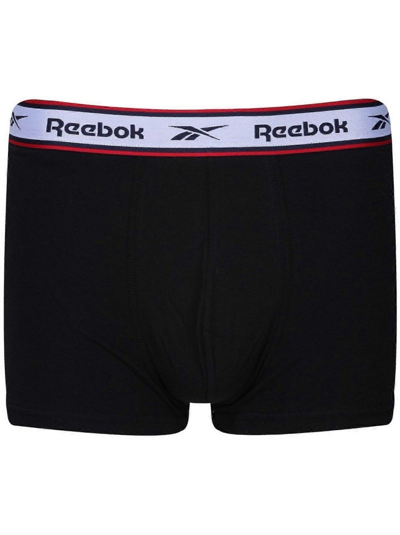 Reebok - Shorts de bain BARLOW Noir Blanc Bleu - Kiabi
