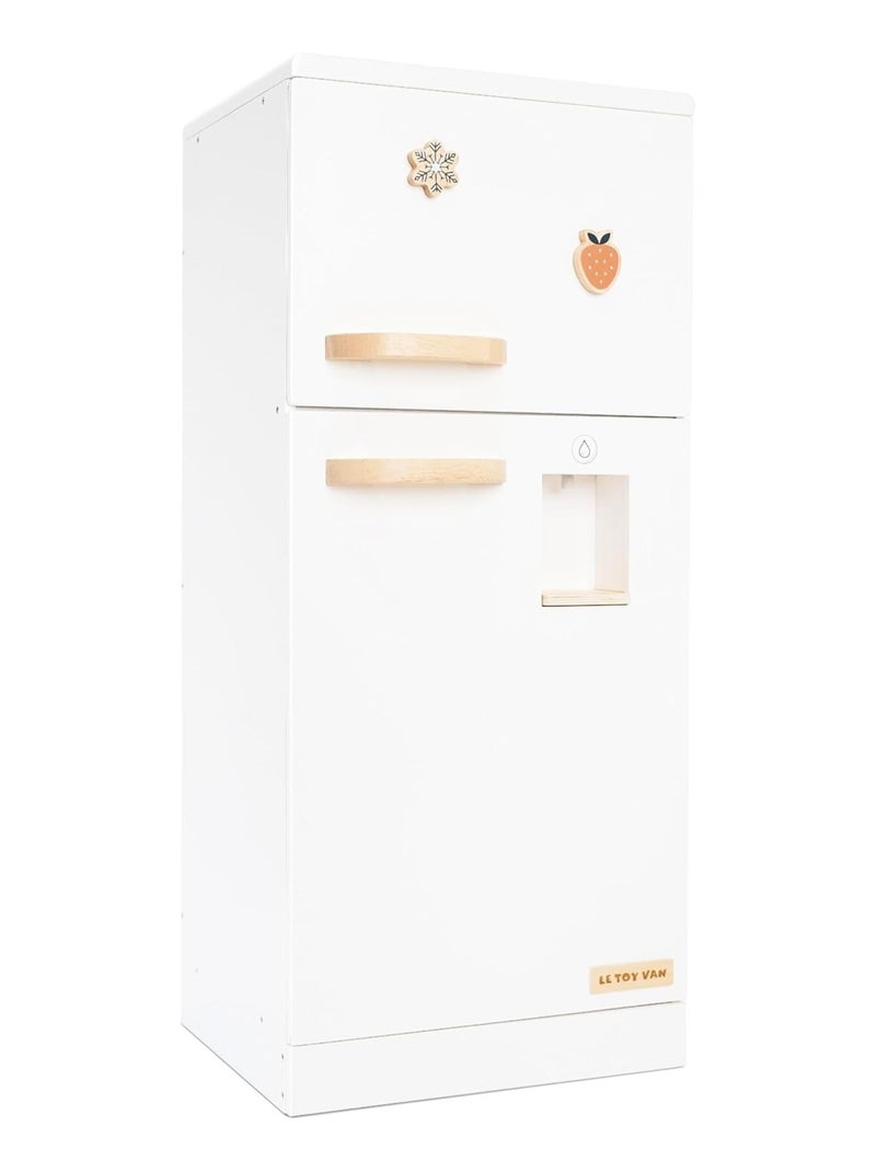 Réfrigérateur-congélateur en bois Blanc - Kiabi