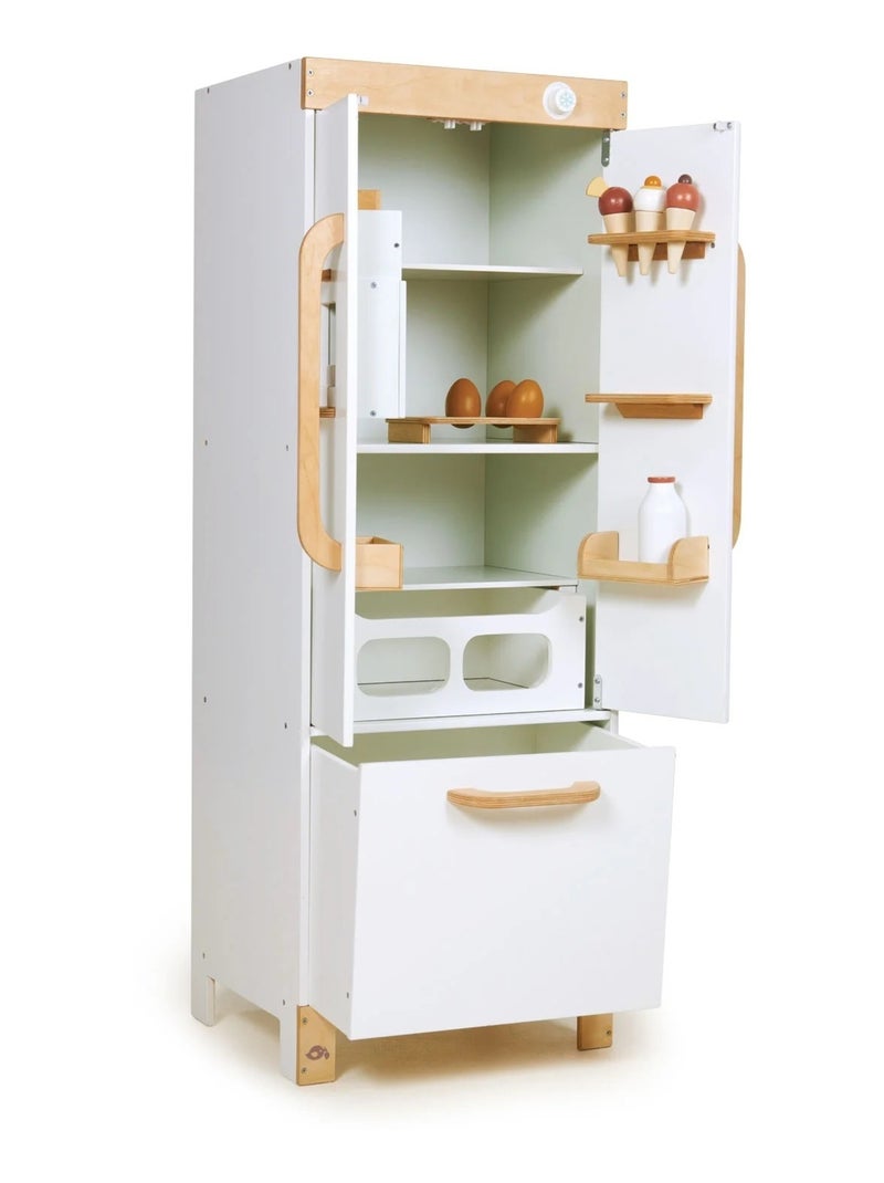 Réfrigérateur en bois Blanc - Kiabi