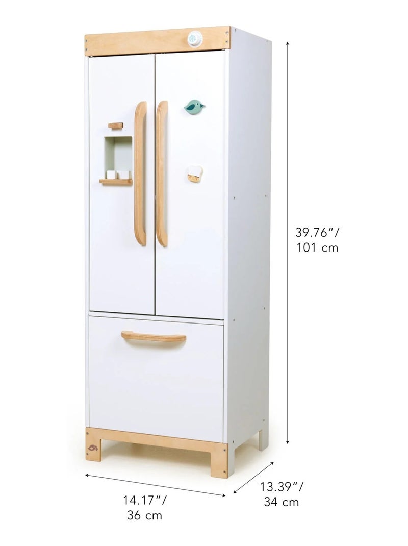 Réfrigérateur en bois Blanc - Kiabi