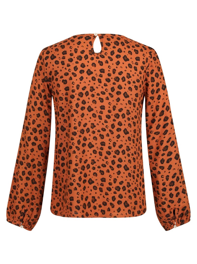 Régate - Blouse motif/style imprimé animal HADRIA Cuivre - Kiabi