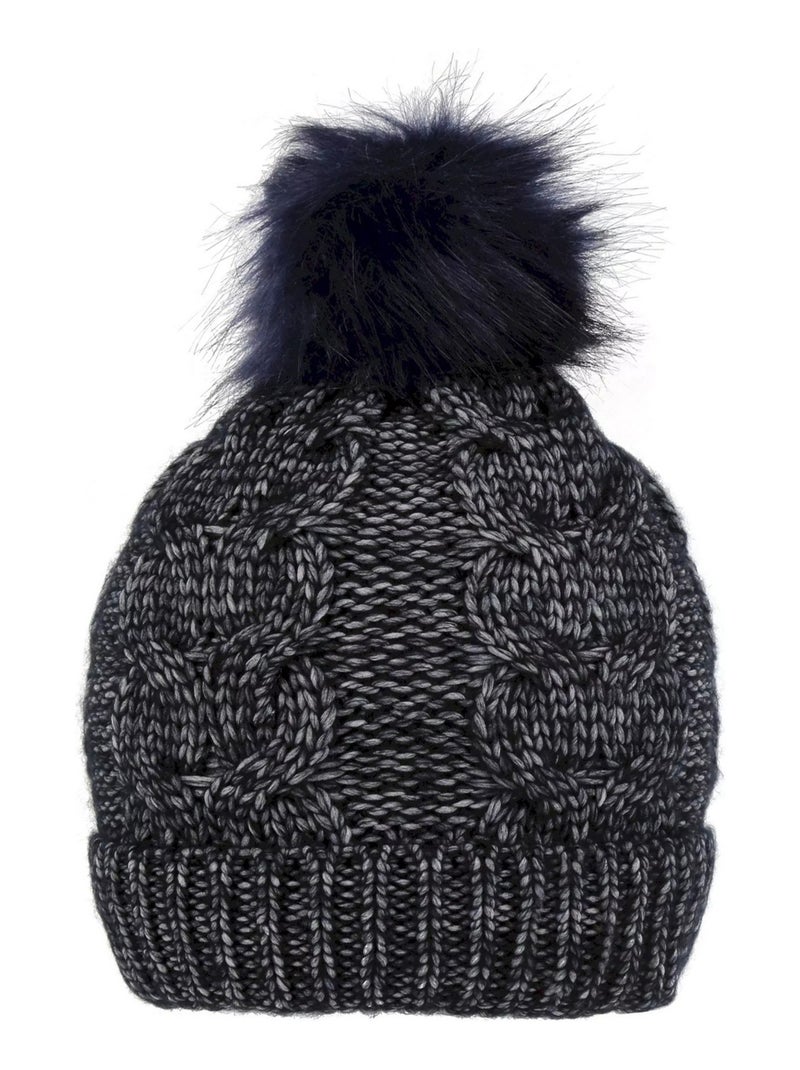 Régate - Bonnet motif/style pompon LOVELLA Bleu marine - Kiabi