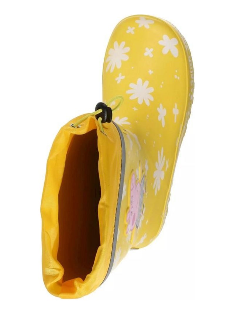 Régate - Bottes de pluie DAISY (Design/motif: Marguerite, Logo, Texte) Jaune foncé - Kiabi