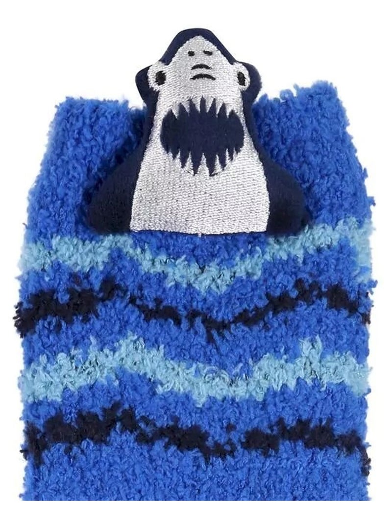 Régate - Chaussettes motif/style requin Bleu foncé - Kiabi