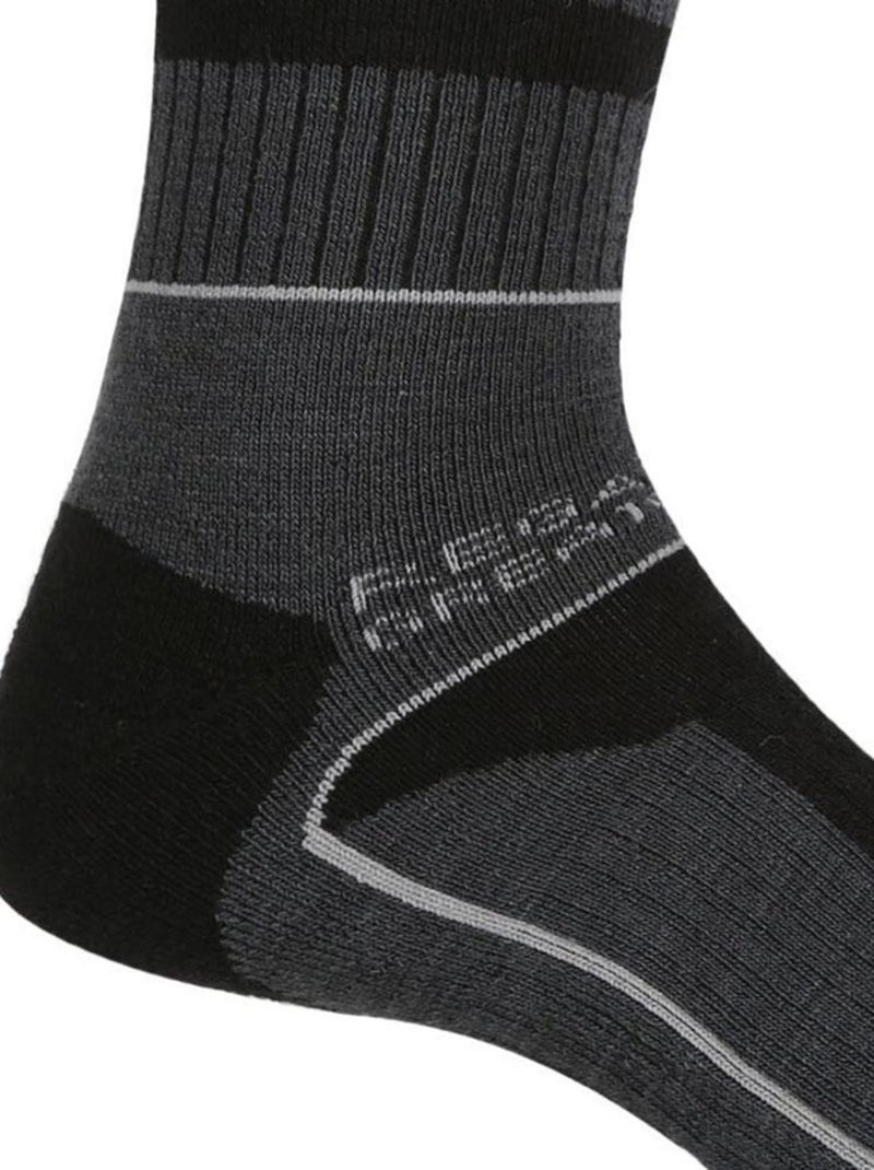 Régate - Chaussettes SAMARIS SEASON Noir Gris Noir - Kiabi