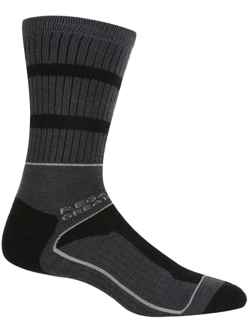 Régate - Chaussettes SAMARIS SEASON Noir Gris Noir - Kiabi