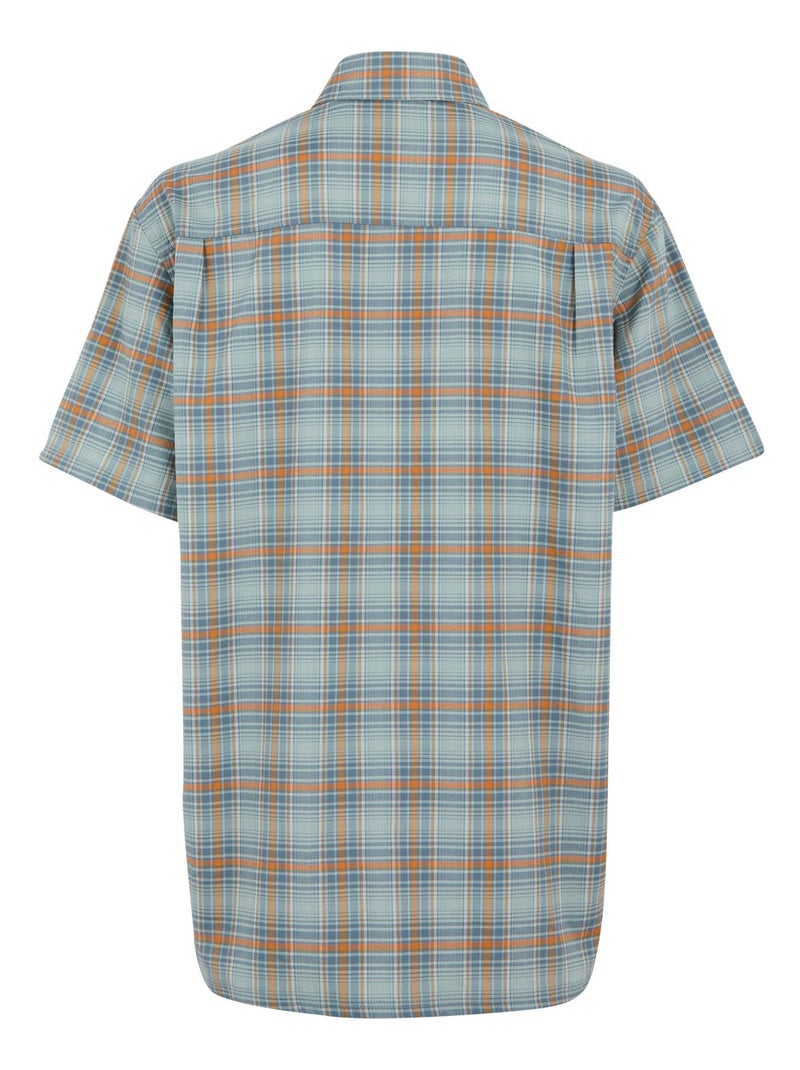 Régate - Chemise manches courtes motif/style à carreaux BEGARNO Bleu clair - Kiabi