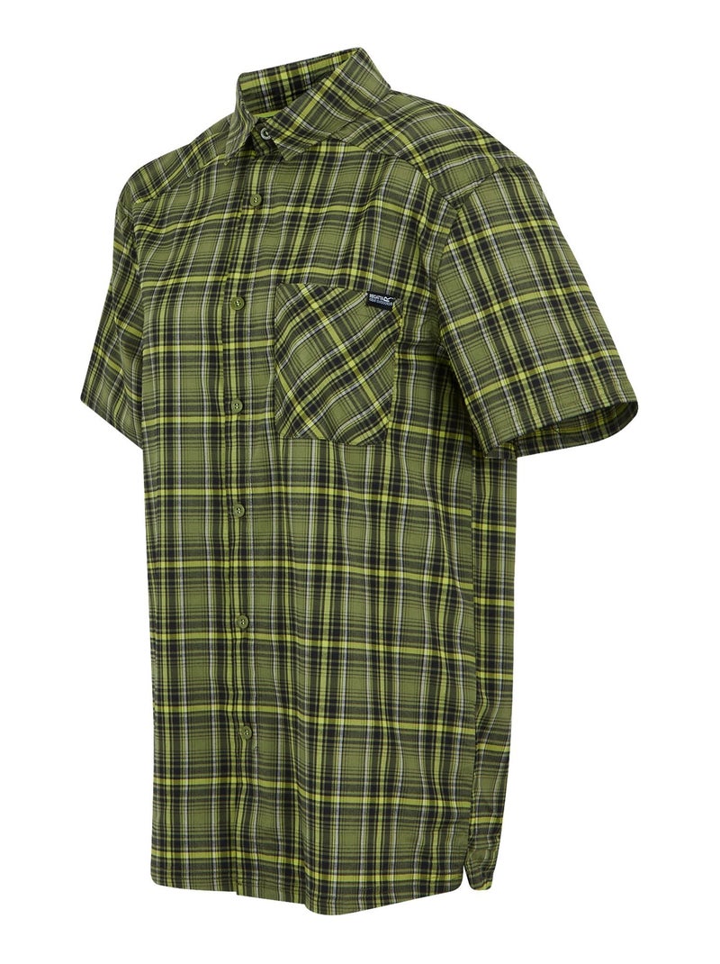 Régate - Chemise manches courtes motif/style à carreaux BEGARNO Vert bouteille - Kiabi