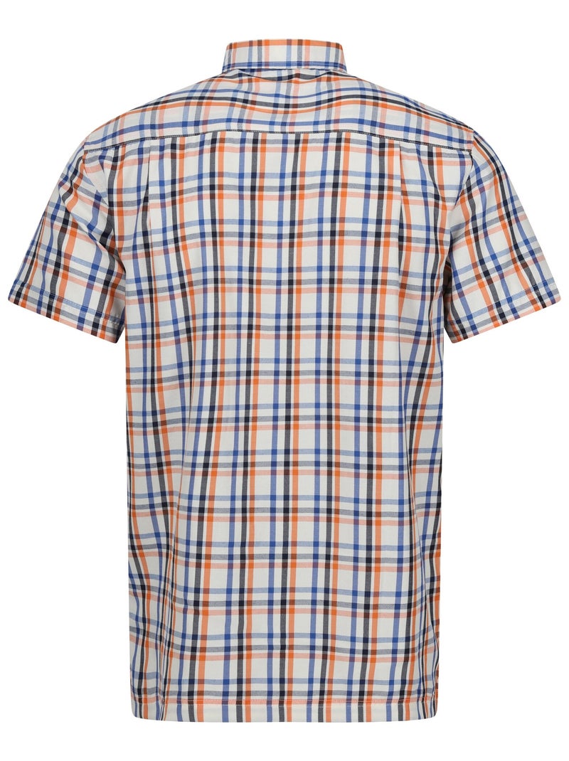 Régate - Chemise manches courtes motif/style à carreaux MINDANO Bleu roi - Kiabi
