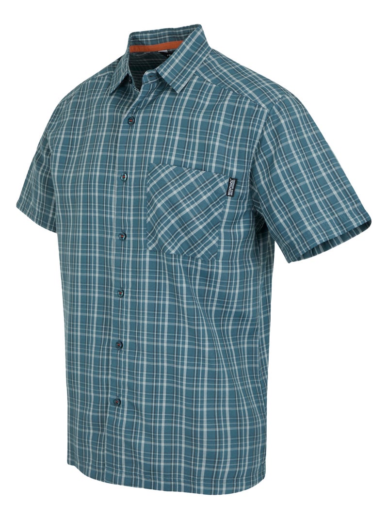 Régate - Chemise manches courtes motif/style à carreaux MINDANO Gris - Kiabi