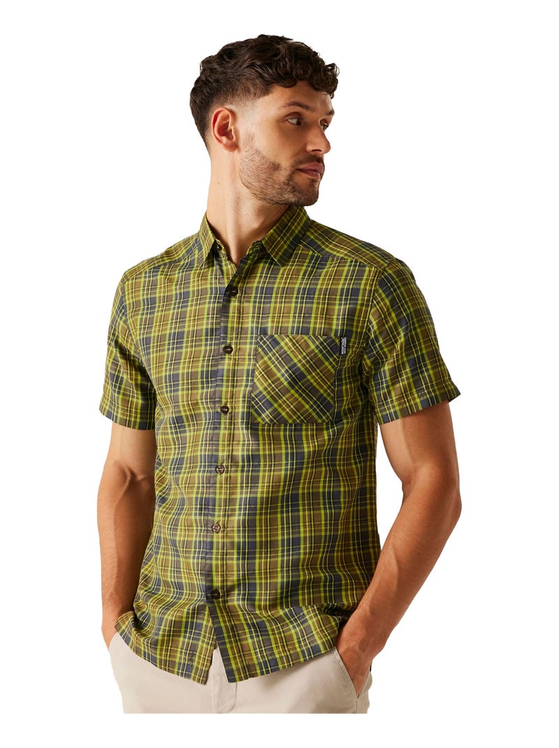 Régate - Chemise manches courtes motif/style à carreaux MINDANO Gris - Kiabi
