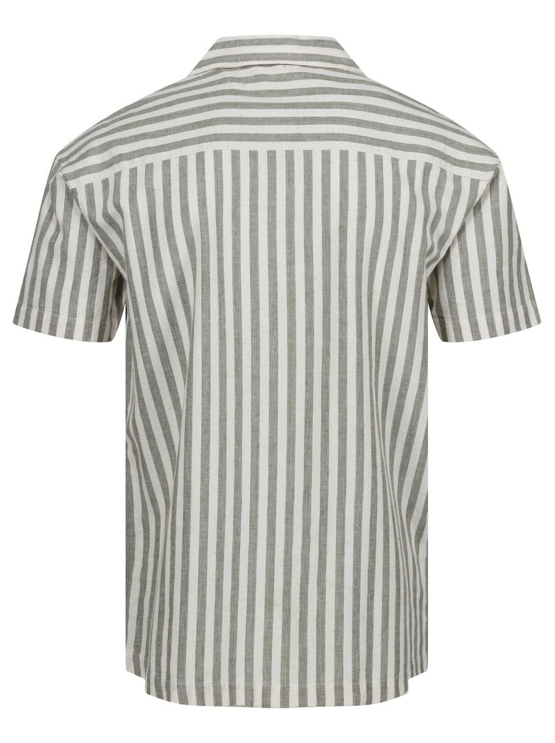 Régate - Chemise manches courtes motif/style à rayures SHOREBAY Gris moyen - Kiabi