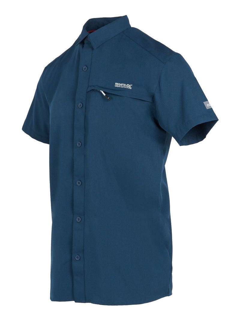 Régate - Chemise manches courtes voyage Bleu outremer - Kiabi