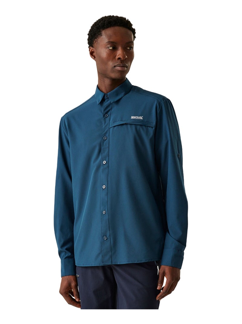 Régate - Chemise manches longues Bleu outremer - Kiabi