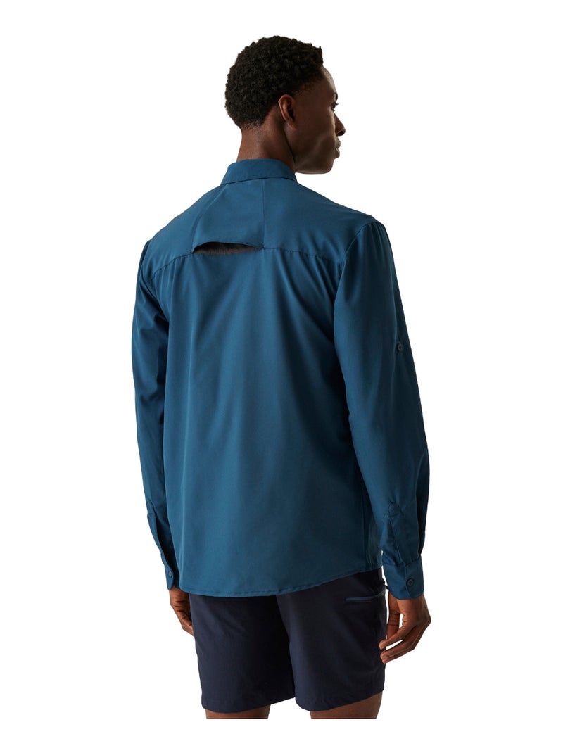 Régate - Chemise manches longues Bleu outremer - Kiabi