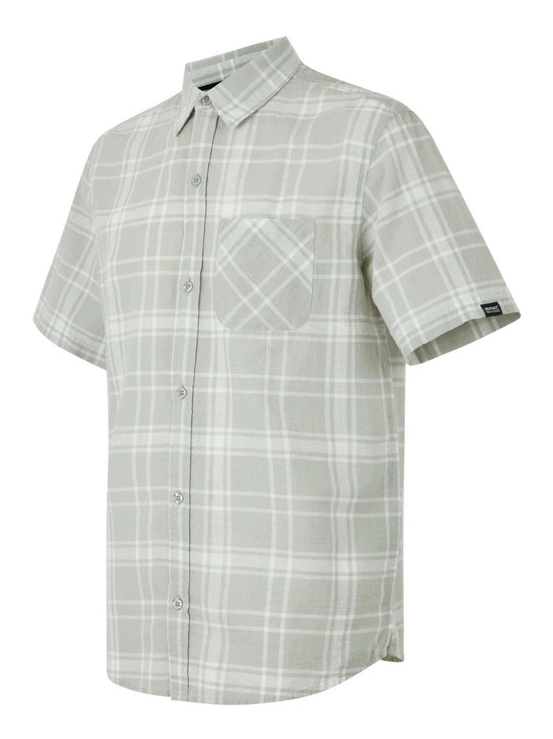 Régate - Chemise motif/style à carreaux LORAN Gris Argenté - Kiabi