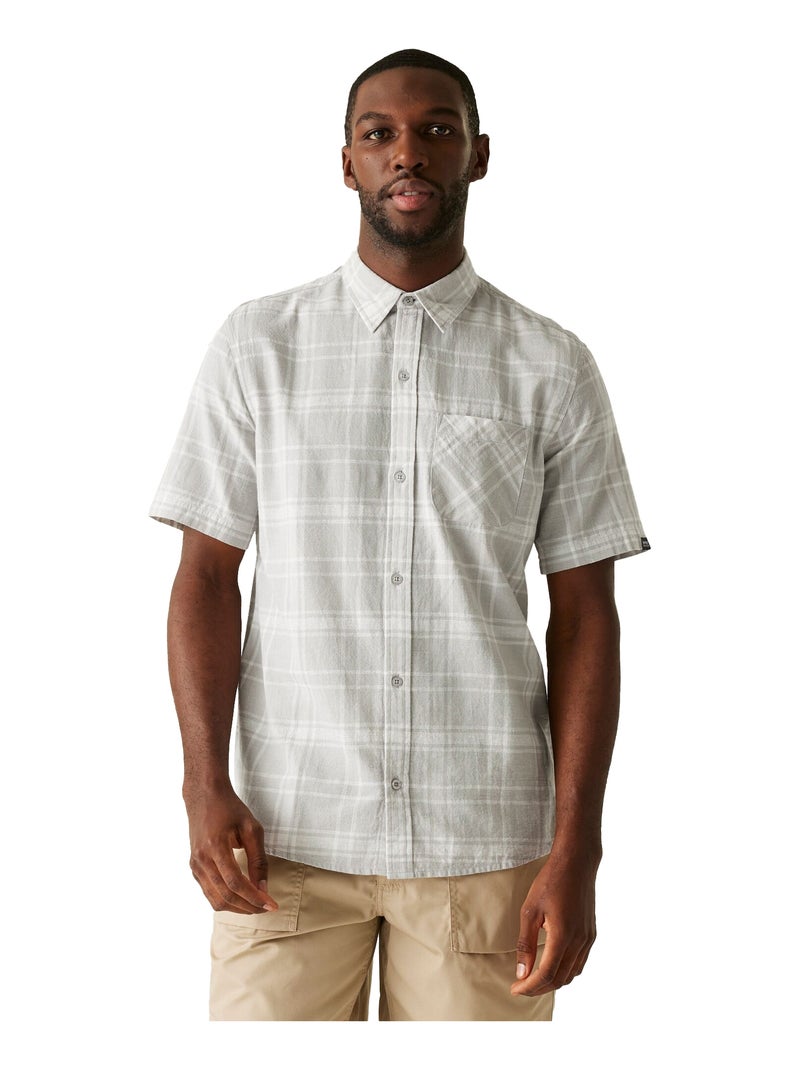 Régate - Chemise motif/style à carreaux LORAN Gris Argenté - Kiabi