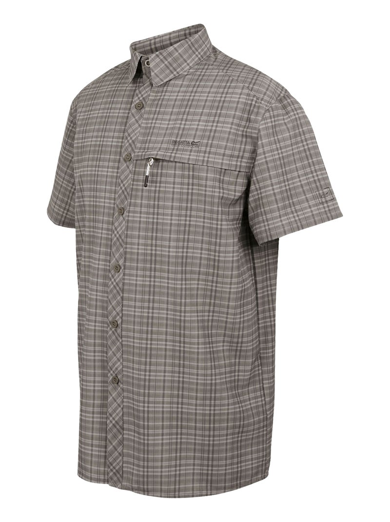 Régate - Chemise voyage motif/style à carreaux Marron - Kiabi