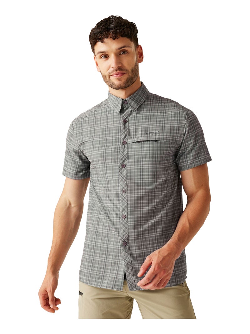 Régate - Chemise voyage motif/style à carreaux Marron - Kiabi
