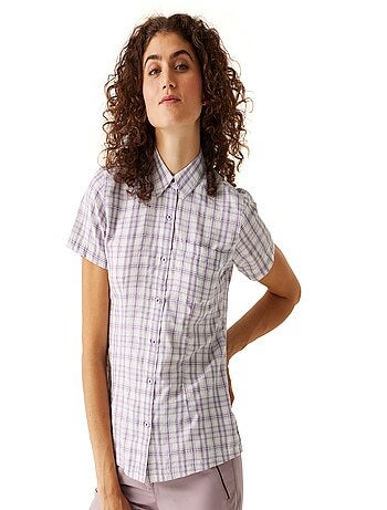 Régate - Chemisier manches courtes motif/style à carreaux MINDANO