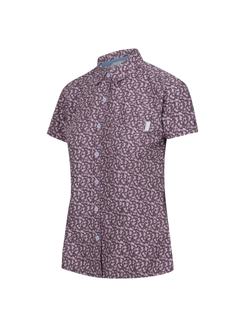 Régate - Chemisier manches courtes motif/style Imprimé petites fleurs MINDANO Lavande - Kiabi
