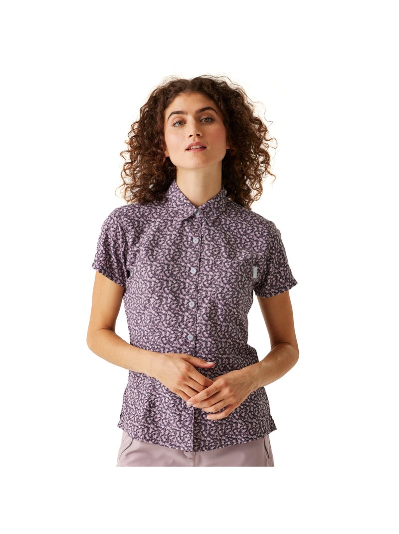 Régate - Chemisier manches courtes motif/style Imprimé petites fleurs MINDANO Lavande - Kiabi