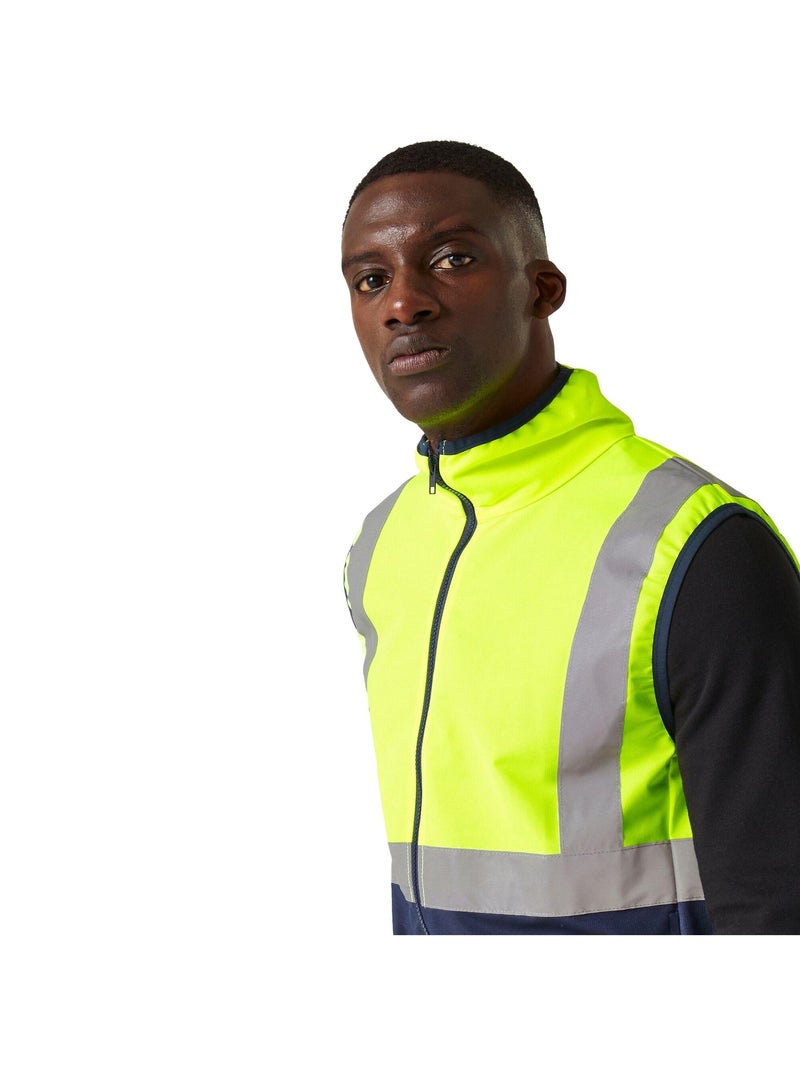 Régate - Gilet haute visibilité PRO Bleu Jaune - Kiabi
