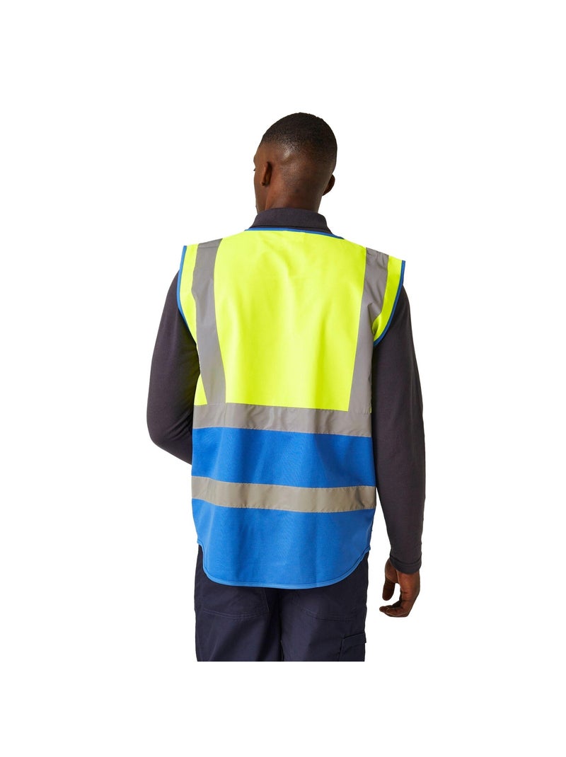 Régate - Gilet haute visibilité PRO EXECUTIVE Bleu Jaune Bleu - Kiabi