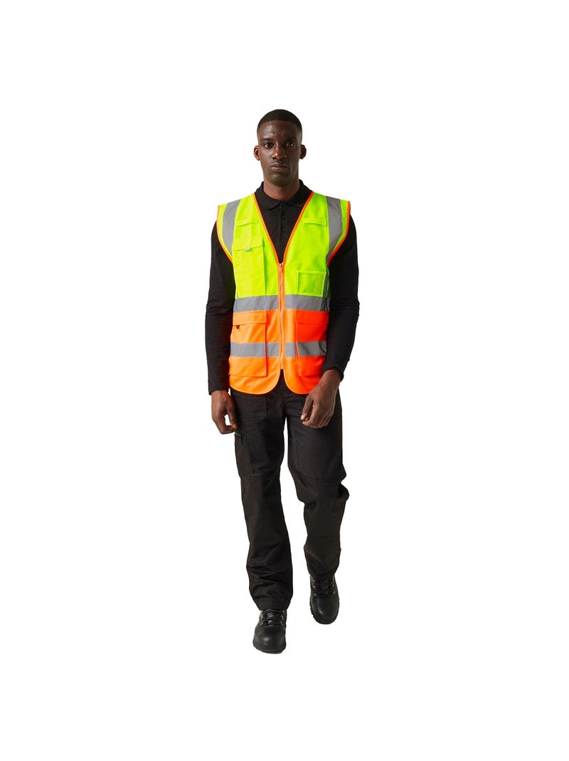 Régate - Gilet haute visibilité PRO EXECUTIVE Jaune clair - Kiabi