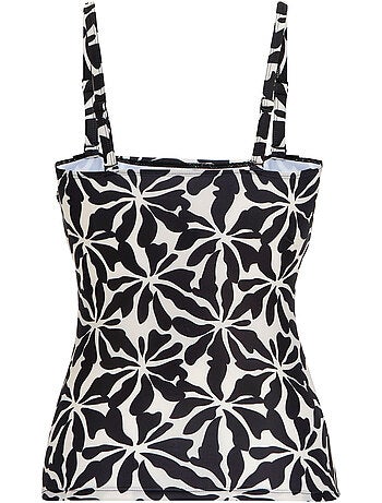 Régate - Haut de tankini motif/style floral abstrait ACEANA