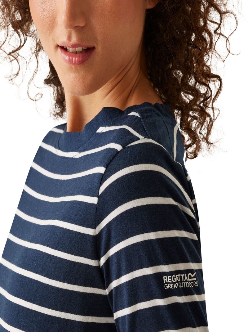 Régate - Haut manches ¾ BAYLETTA Bleu Bleu marine Blanc - Kiabi