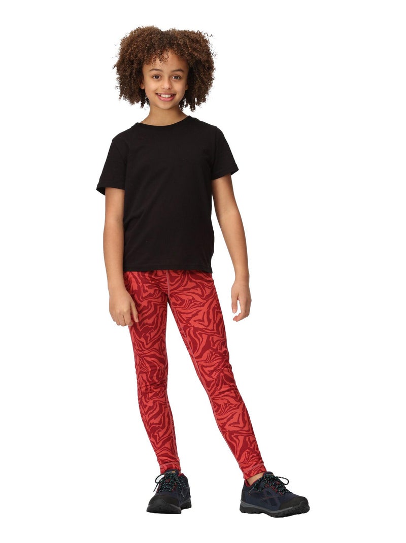 Régate - Legging hiver motif/style imprimé zèbre BARLIA Rose parme - Kiabi