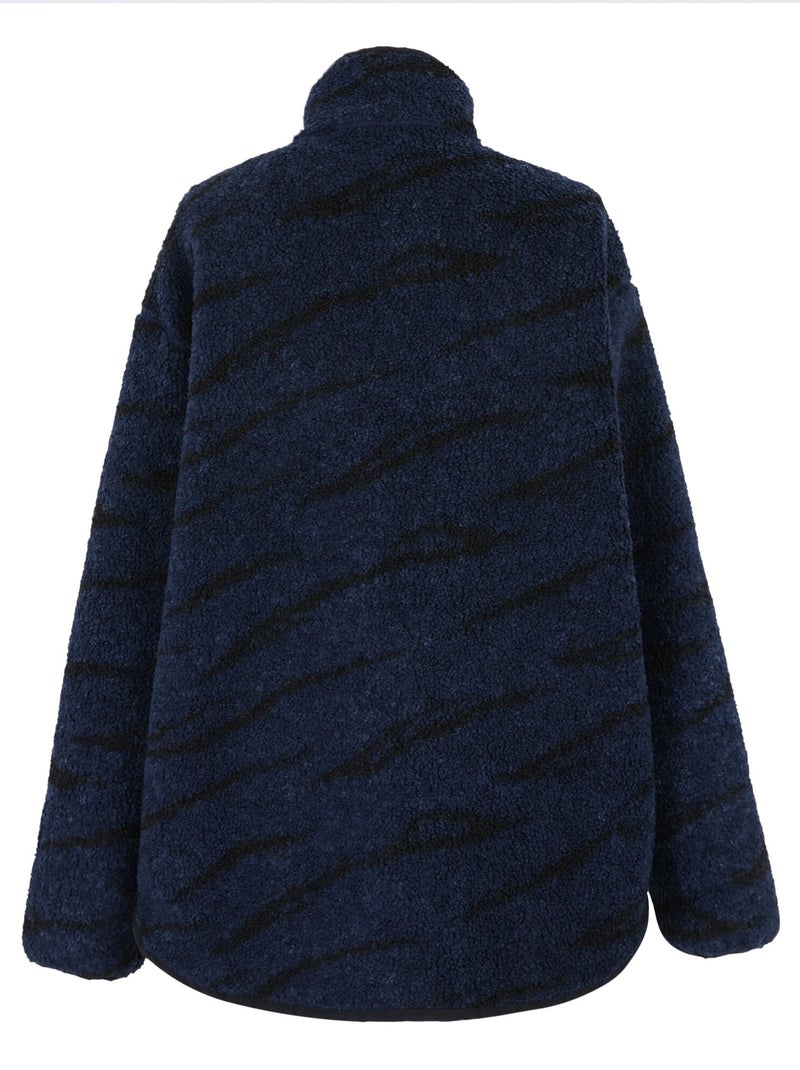 Régate - Polaire motif/style abstrait FRANKIE Bleu marine - Kiabi