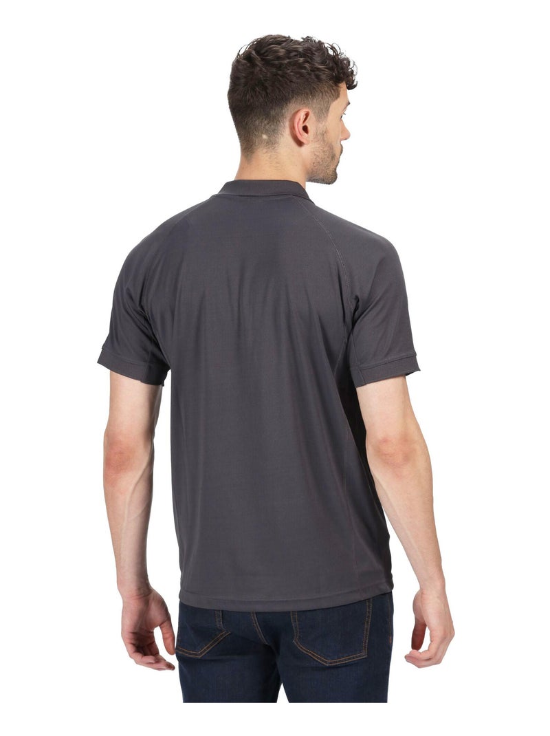 Régate - Polo à manches courtes Gris Noir - Kiabi