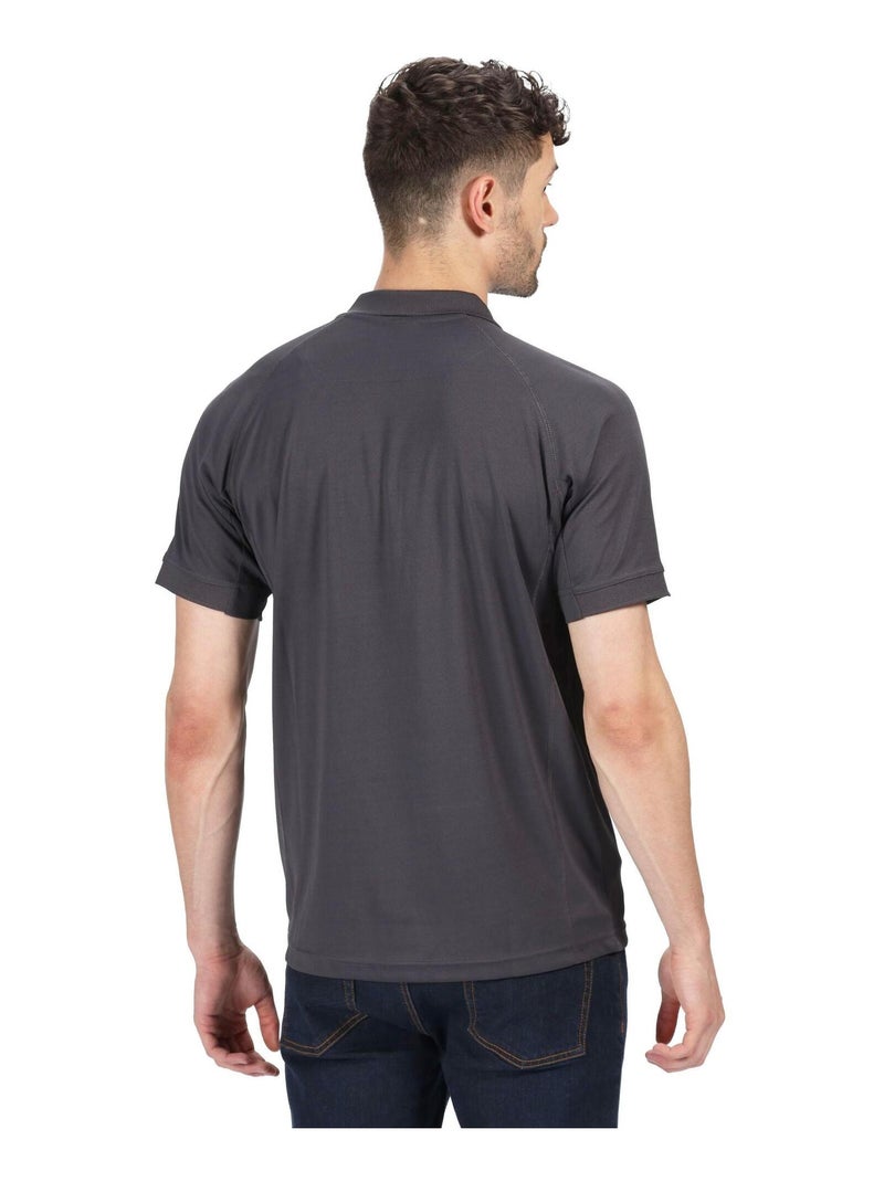 Régate - Polo à manches courtes Gris Noir - Kiabi