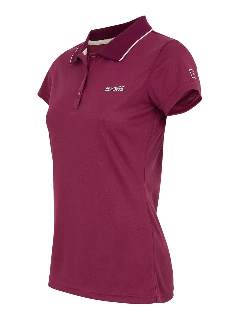 Régate - Polo manches courtes MAVERICK Bordeaux - Kiabi