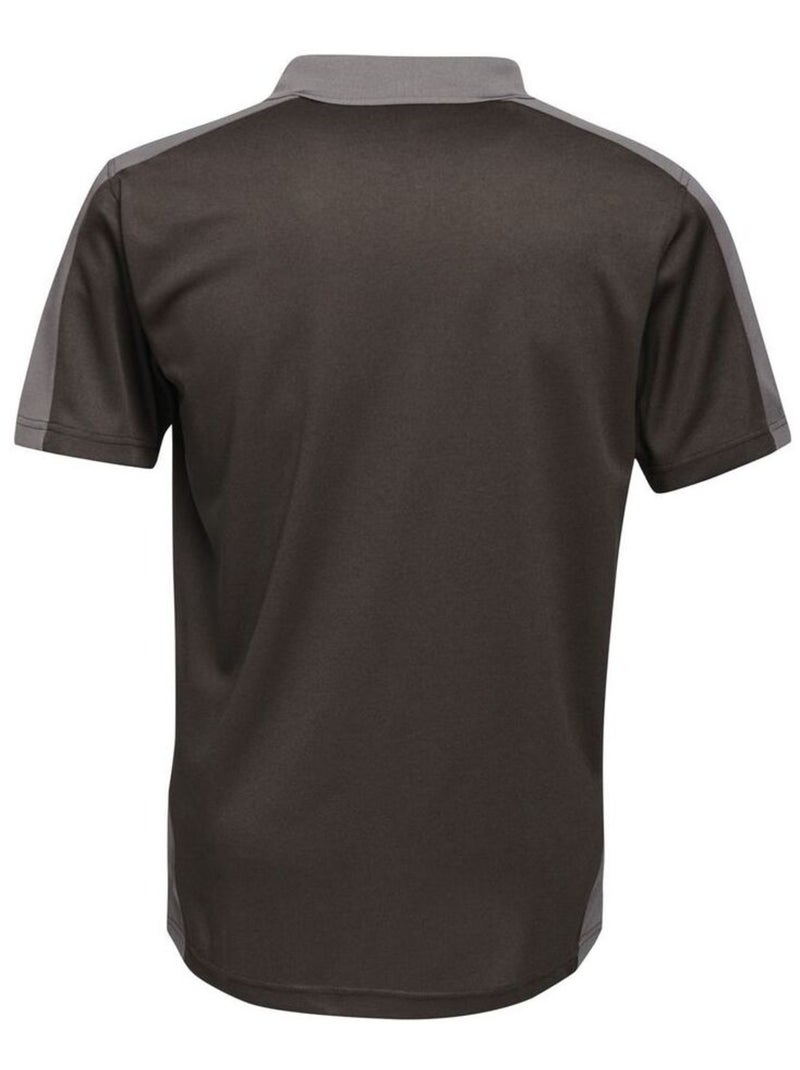 Régate - Polo motif/style Contrasté Noir Gris - Kiabi