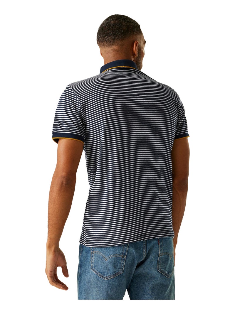 Régate - Polo motif/style rayé TIVER Bleu Bleu marine Blanc - Kiabi