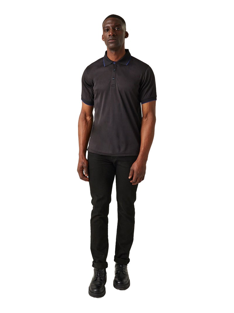 Régate - Polo NAVIGATE Noir Bleu - Kiabi