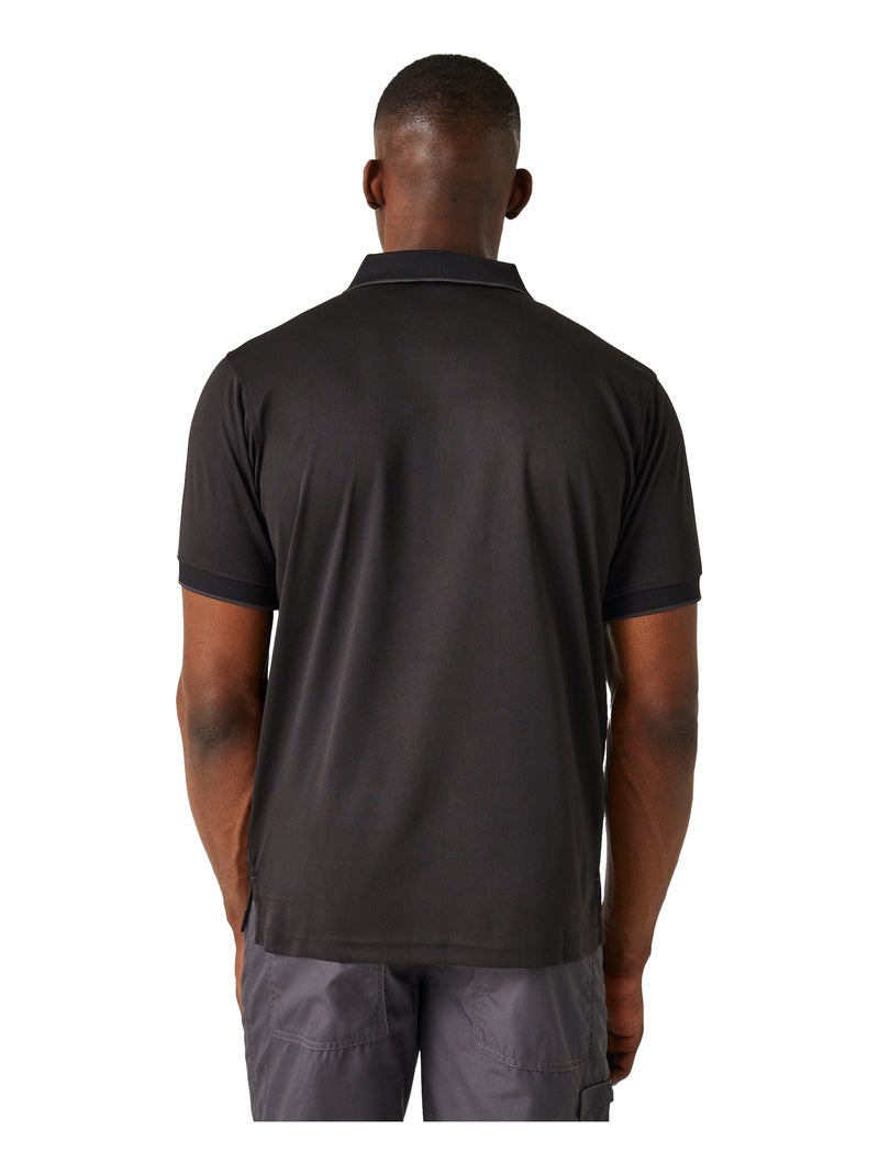 Régate - Polo NAVIGATE Noir Gris - Kiabi