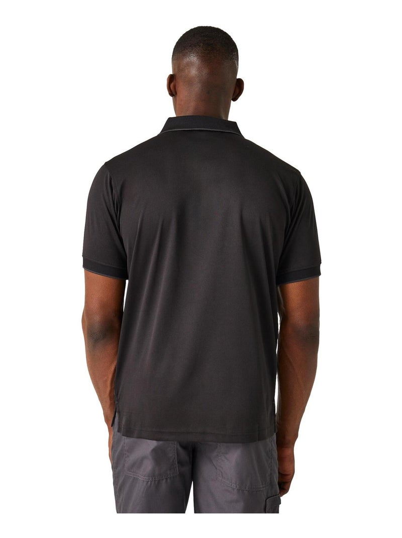 Régate - Polo NAVIGATE Noir Gris - Kiabi