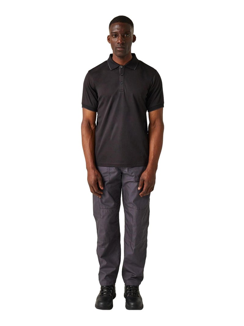 Régate - Polo NAVIGATE Noir Gris - Kiabi