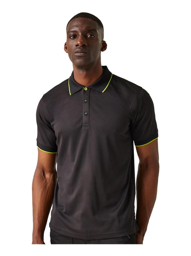 Régate - Polo NAVIGATE Noir mat - Kiabi
