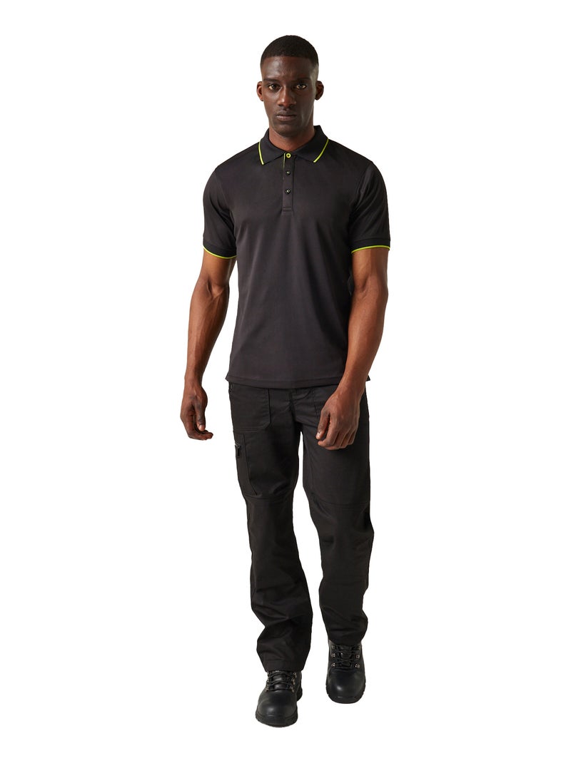 Régate - Polo NAVIGATE Noir Vert - Kiabi