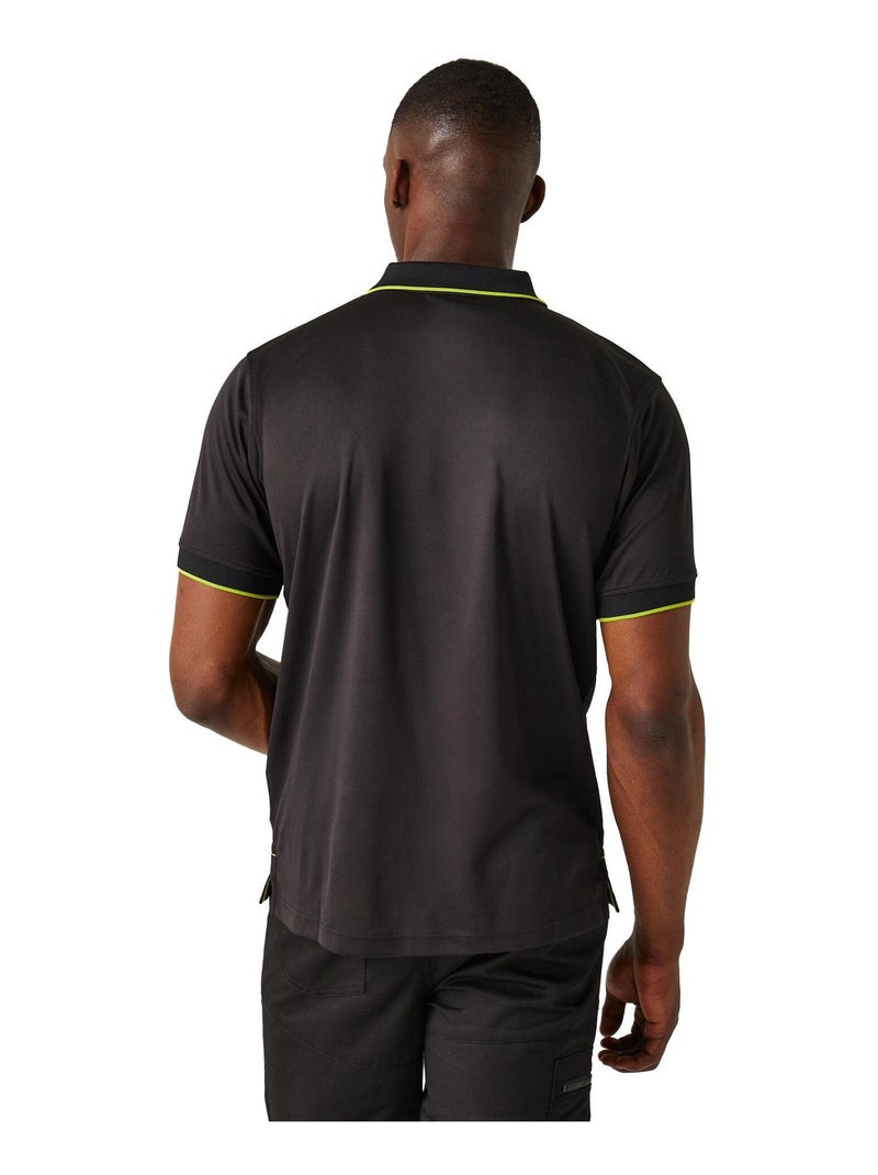 Régate - Polo NAVIGATE Noir Vert - Kiabi