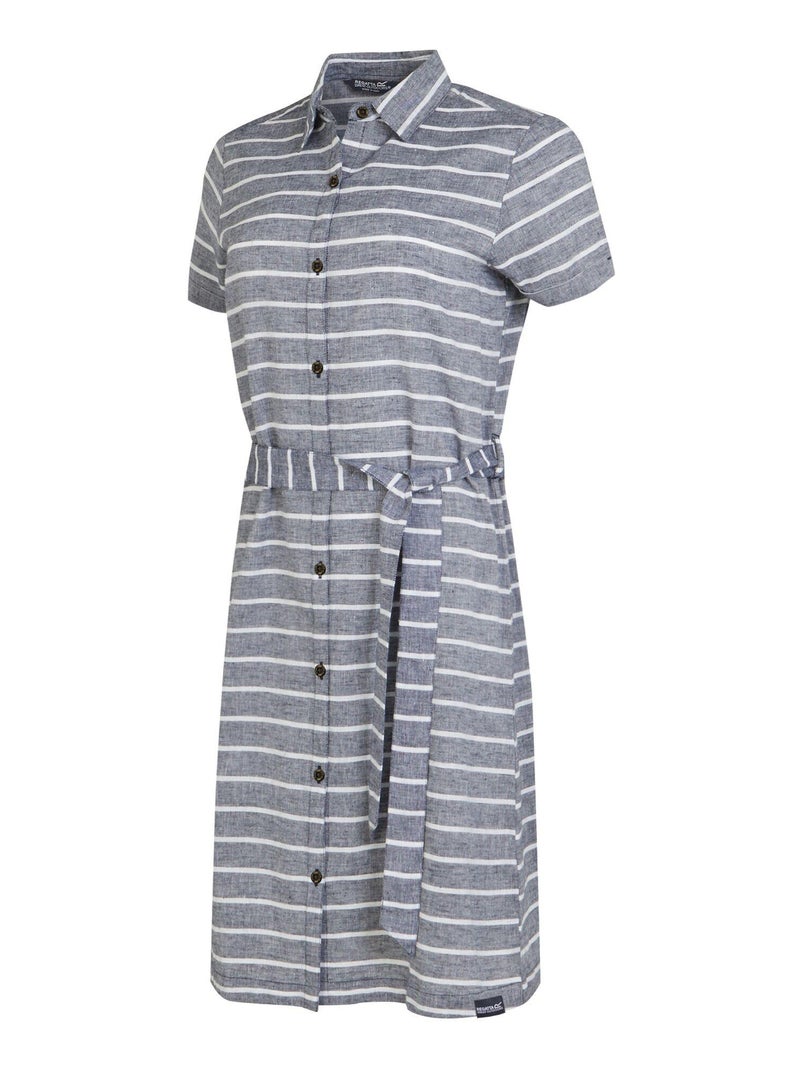 Régate - Robe chemisier REMA Bleu Bleu marine Blanc - Kiabi