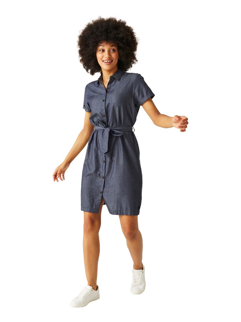 Régate - Robe chemisier REMA Bleu ciel - Kiabi